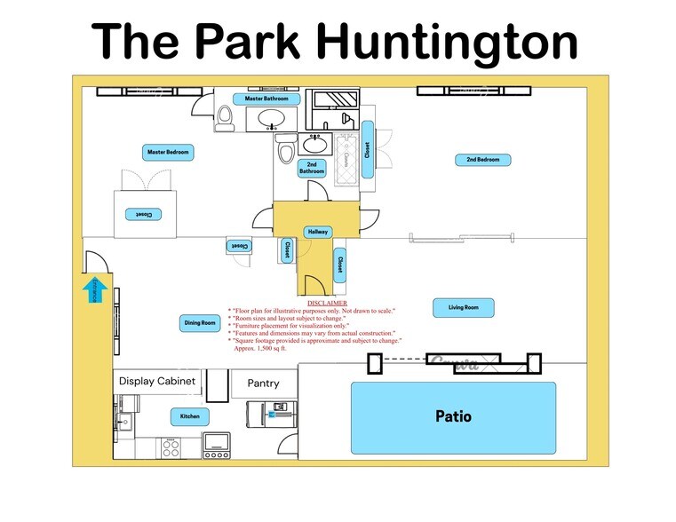 Layout - 1148 W Huntington Dr