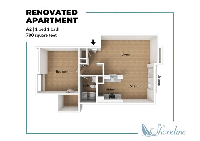 Floorplan - Shoreline Apartments