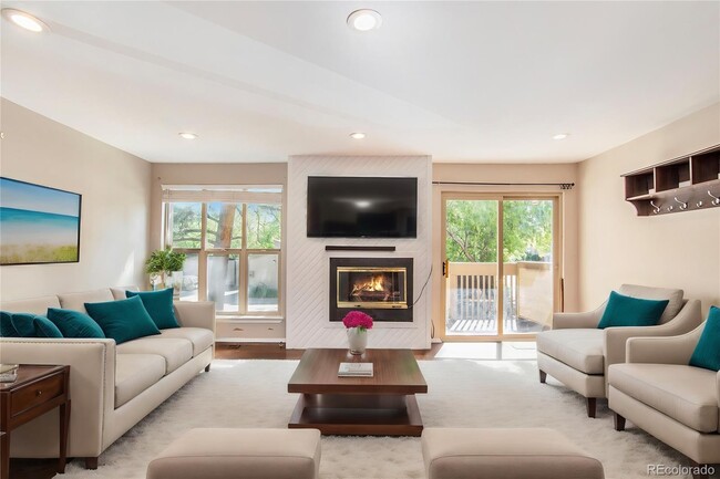 View of living room from dining area. - 701 Harlan St