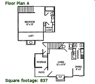 Floor Plan A - The Oaks Of Kingwood