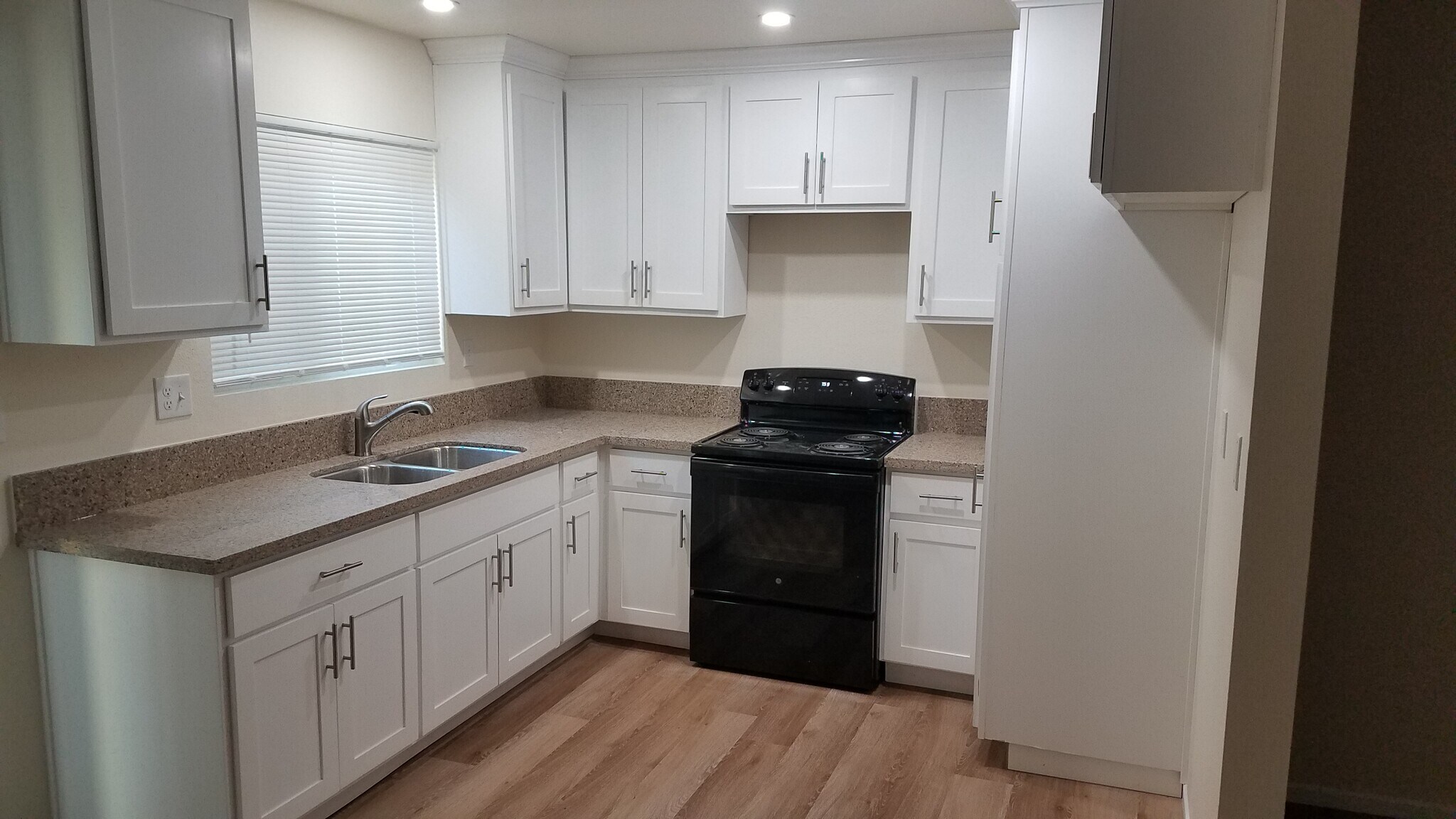 Kitchen overlooks back patio - 768 Freeman Ave