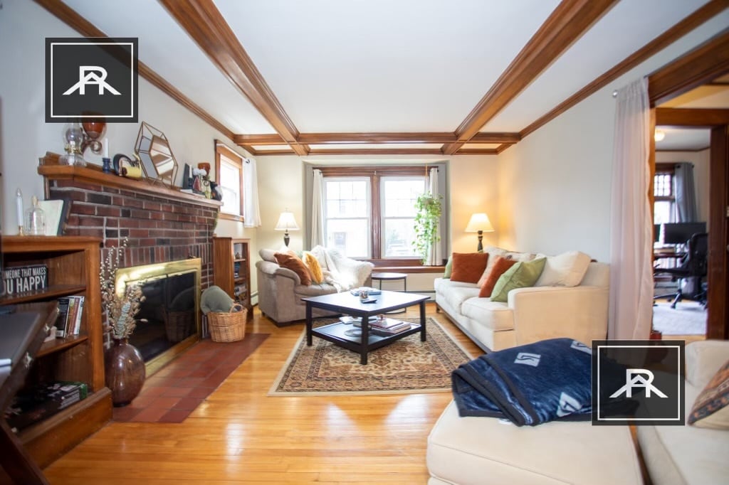 Large living room with new recessed lighting - 15 Stetson St