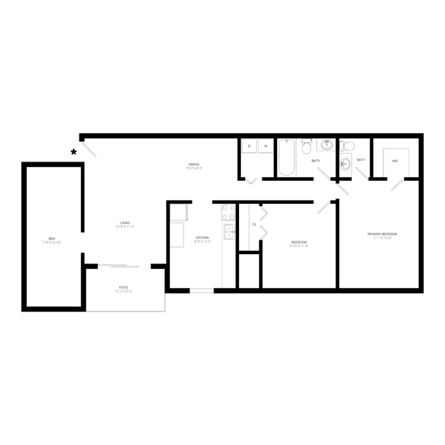 Floorplan - Tuckahoe Creek Apartments