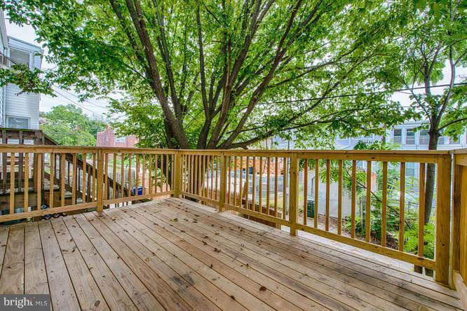 Back deck off the kitchen - 406 Delafield Pl NW