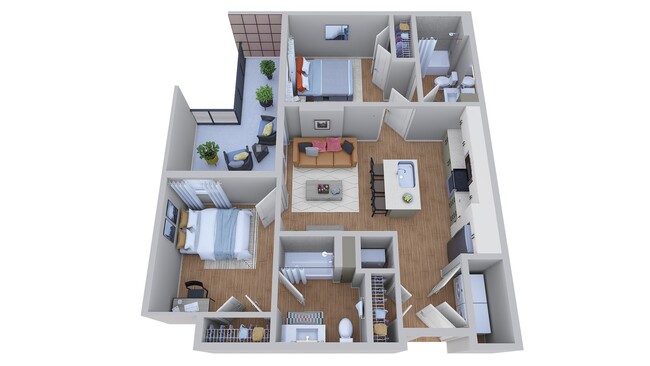 2x2 C Balcony - Noble 2500