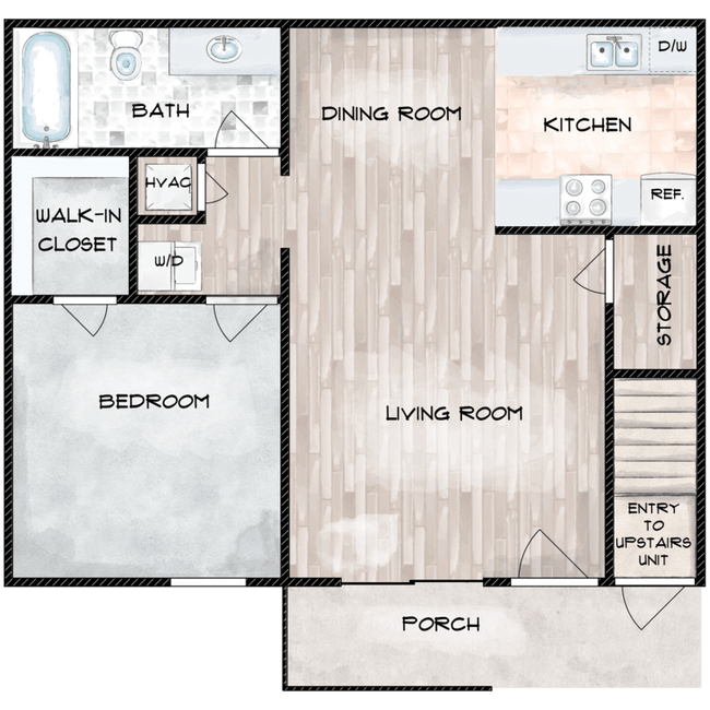 Floorplan - Mill Creek Apartments