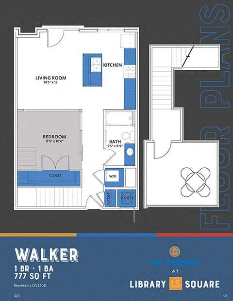 Floorplan - The Congress at Library Square