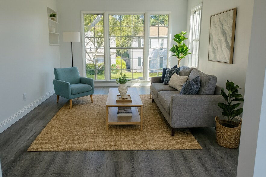 Staged Lviing Room - 4221 Creed Ave
