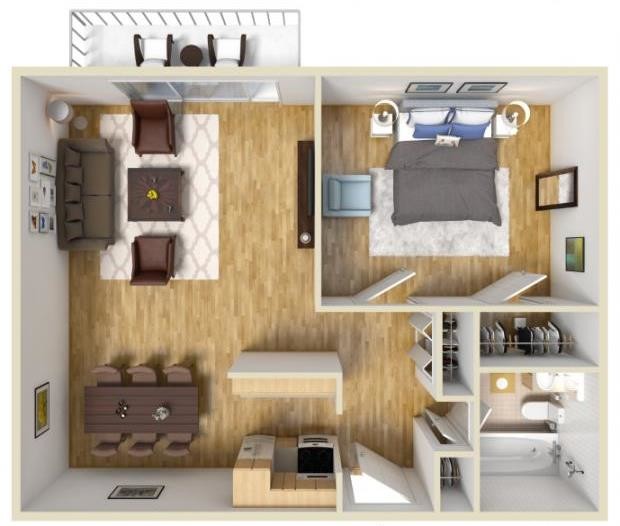 Floorplan - Willowbrook Apartment Homes