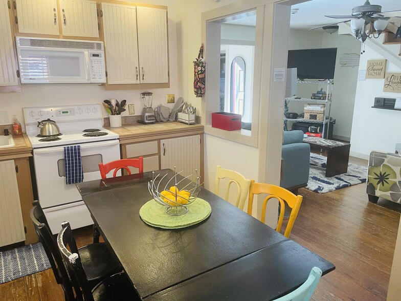 vivid accents to cozy craftsman styled kitchen - 541 E Jones Ln