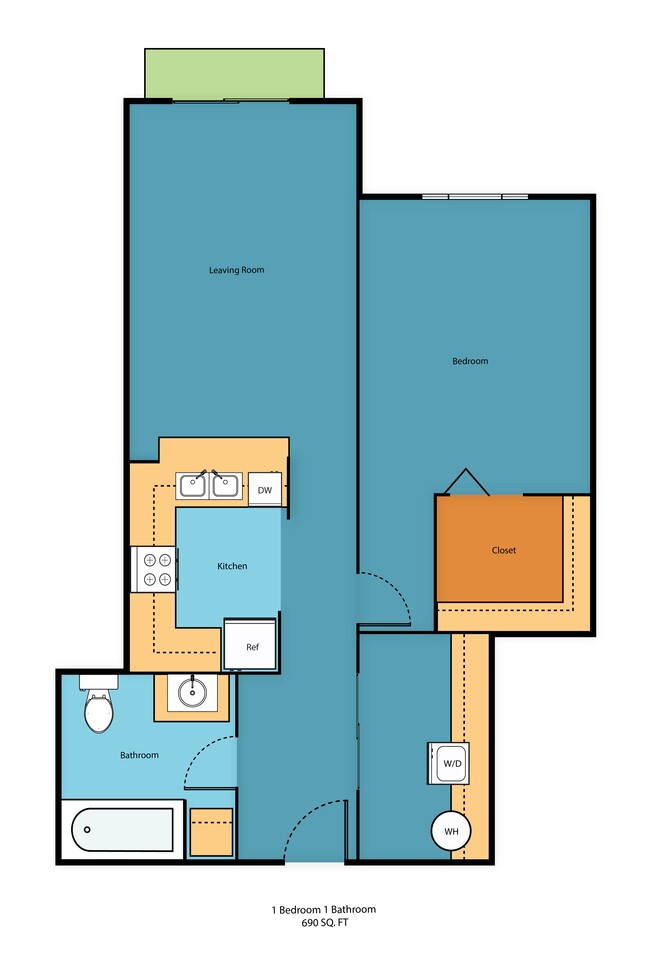 Floorplan - Promenade at the Park Apartment Homes