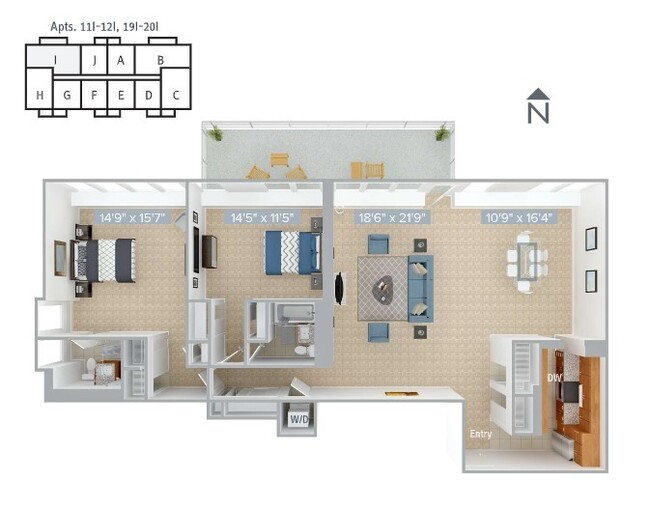 Floorplan - Avalon at Prudential Center