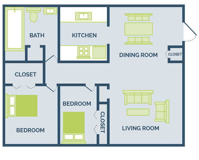Floorplan - Eagles Pointe Apartments