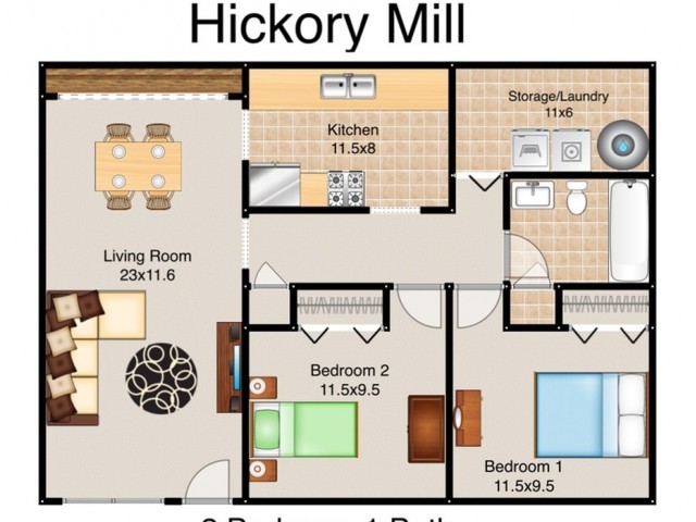 The Hickory - Hickory Mill Apartments