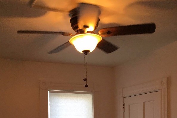 Back bedroom light & fan - 618 N Atlantic Ave