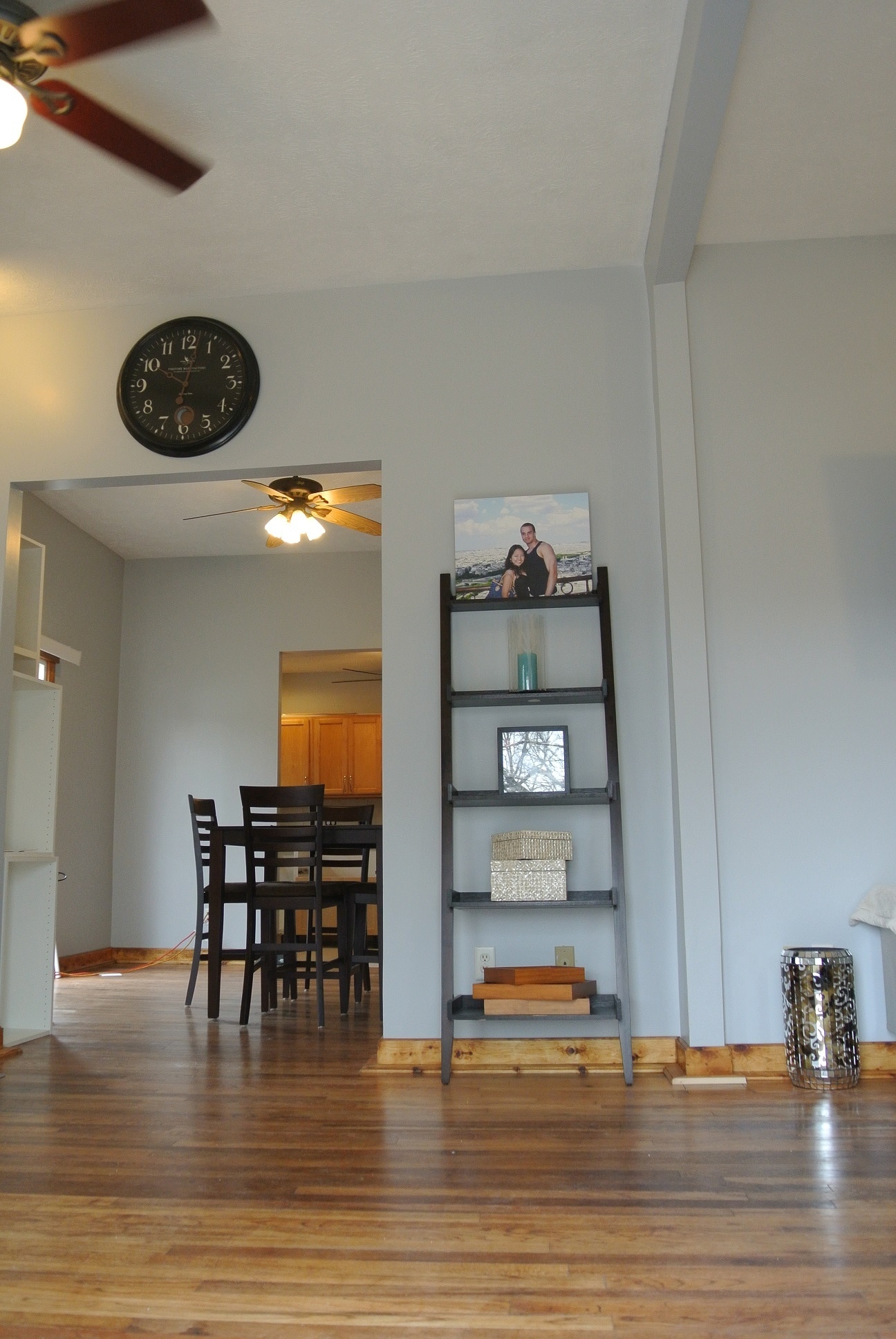 Living room has extra large windows for plenty of natural light, and tract lighting. - 1104 West Taylor Street
