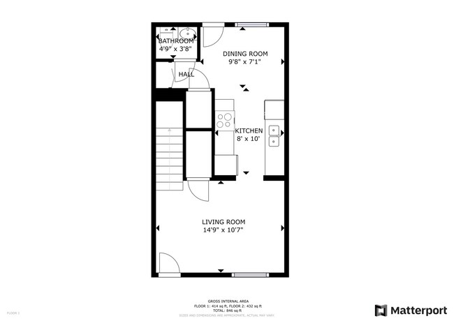 Floorplan - City Walk Villas | 1 & 2 Bedroom Apartments in Mount Dora, FL