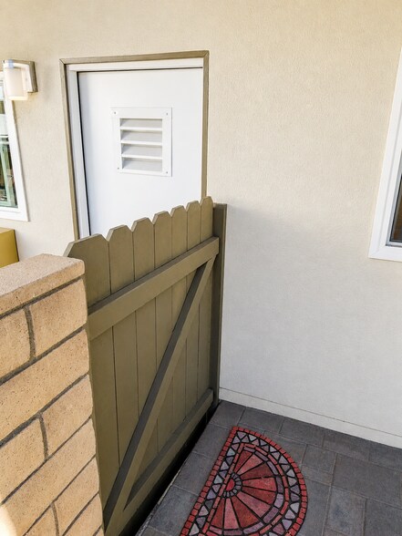 Private gated patio entry with convenient access to the unit. - 339 E Taft Ave