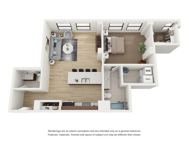 1x1`.5 C - Residences at 150 Bagley