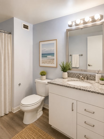 AI Staged 2nd bathroom - 425 W Beech St
