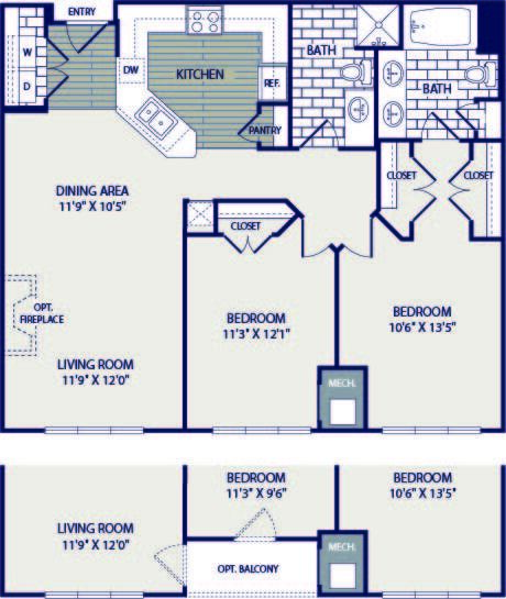 Floorplan - The Residences at Congressional Village