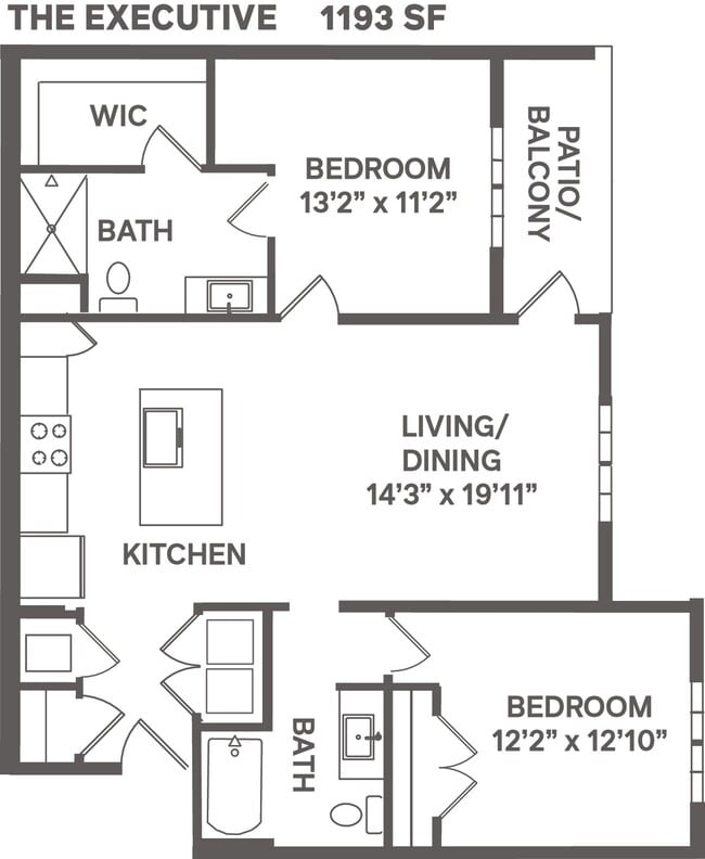 Floorplan - The Garrison Luxury Apartments