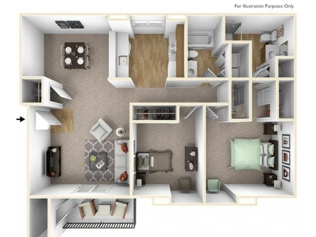 Floorplan - Center Pointe Apartments