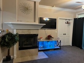 Fireplace in living room - 7400 W Flamingo Rd