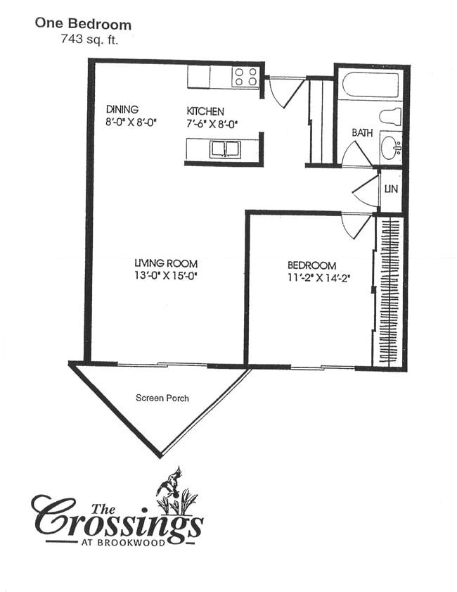 Floorplan - 55+ Community- The Crossings at Brookwood