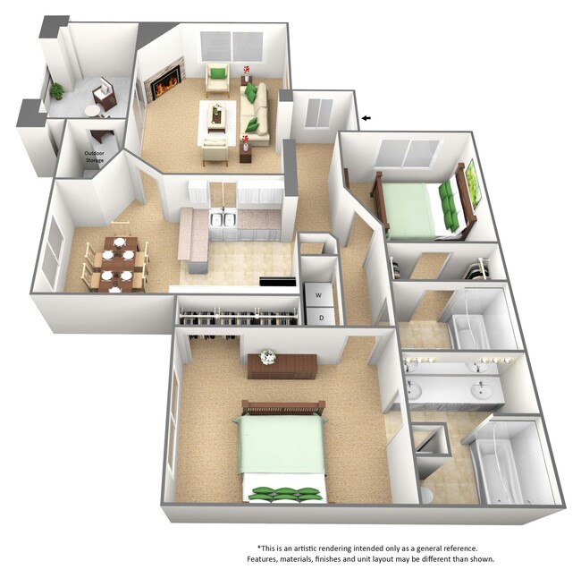 Floorplan - Cedar Springs Apartments