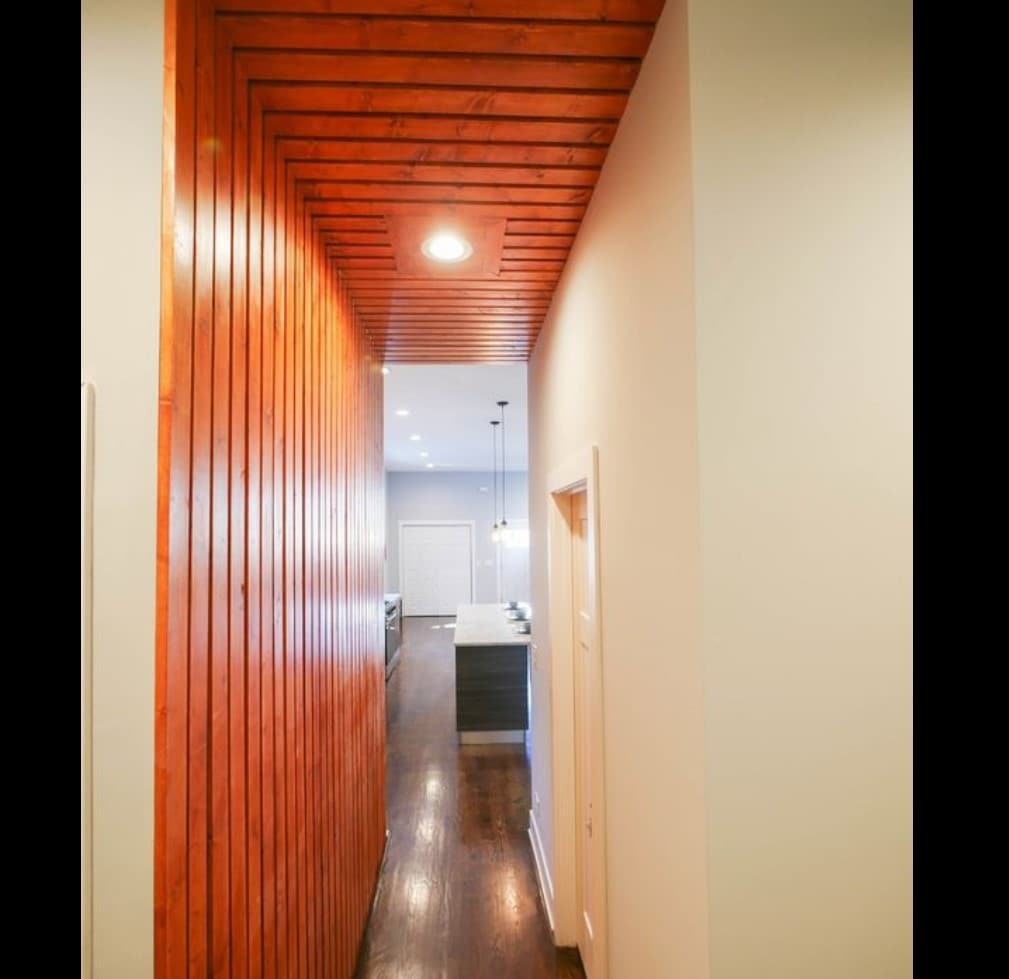 Hallway from Living Room to Kitchen - 3953 S Rockwell St