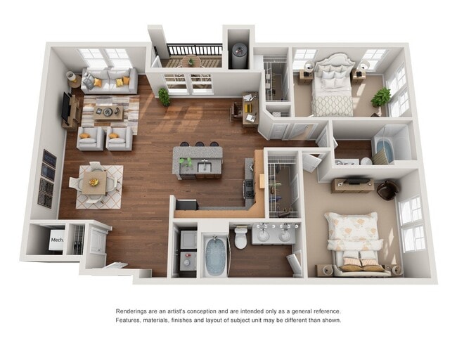 Floorplan - The Tuscany Apartments