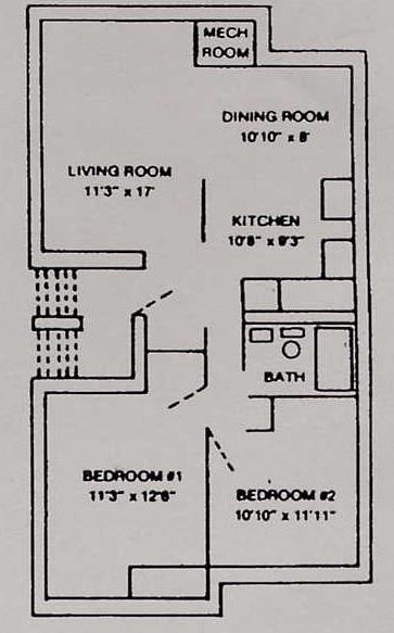 2BR/1BA - Stonegate Village