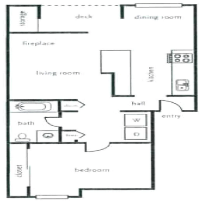 Floorplan - Springwater Trail Apartments