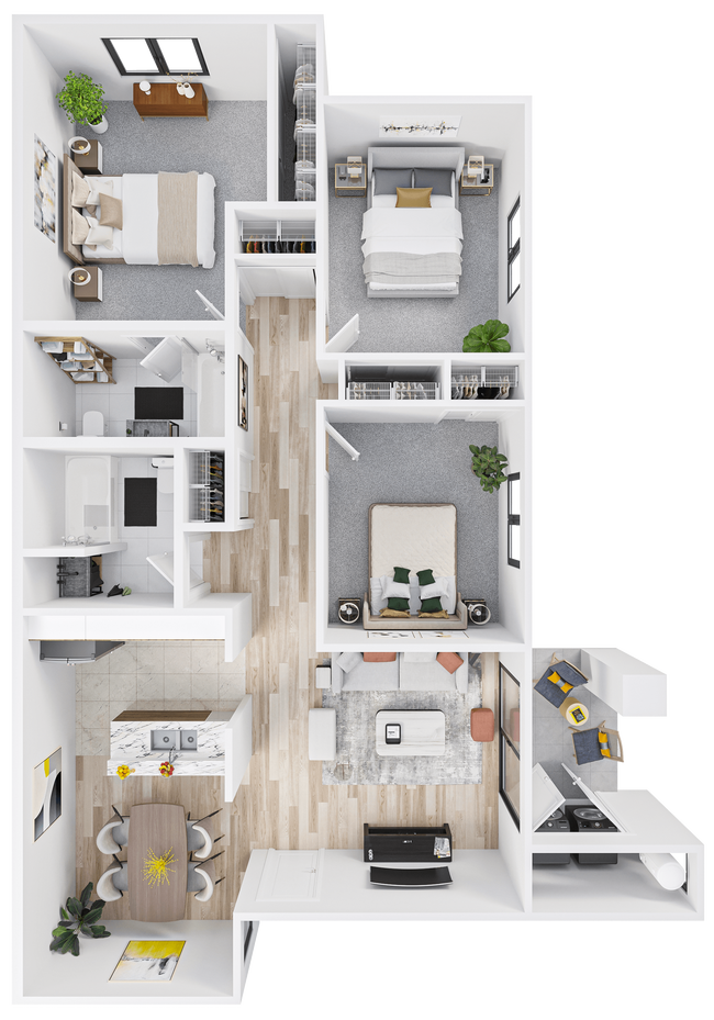 Floorplan - Prelude at the Park Apartments