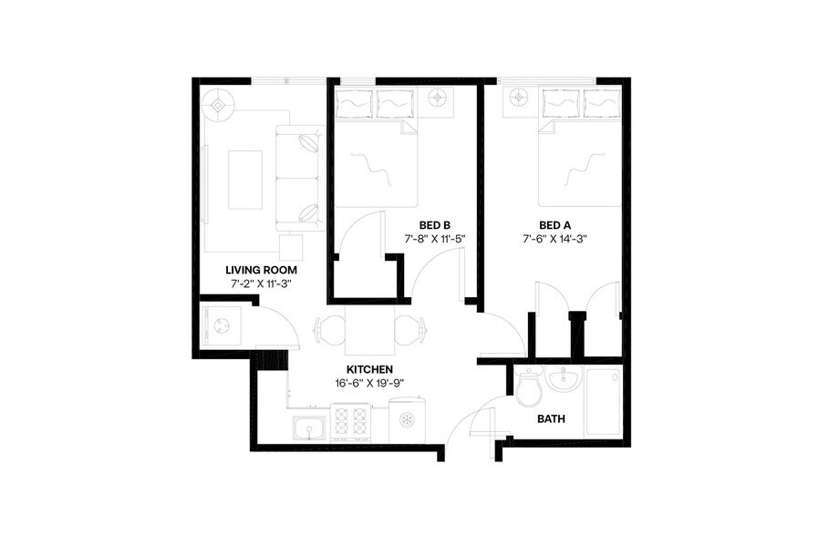 Building Photo - Private bedroom in 2 bed/1 bath Home