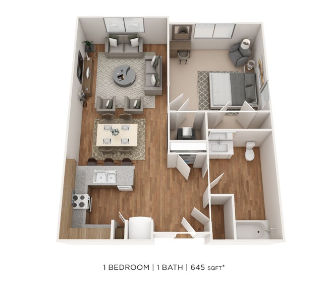 Floorplan - The Marquis at the Woods Apartment Homes