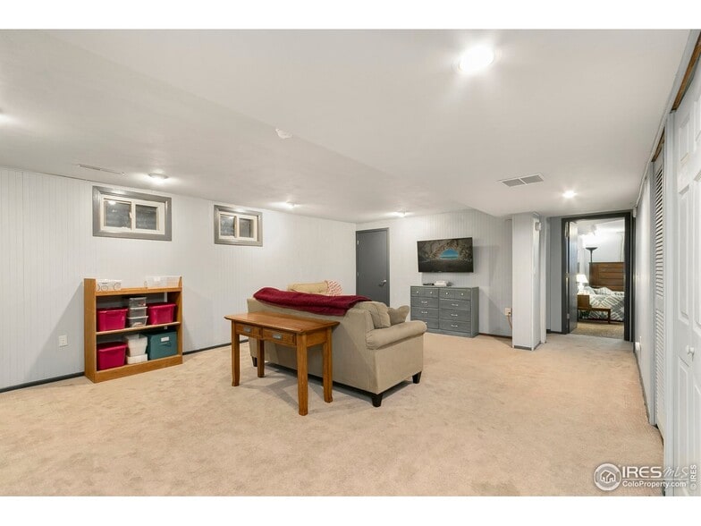 Living room lower level - 1712 W Prospect Rd