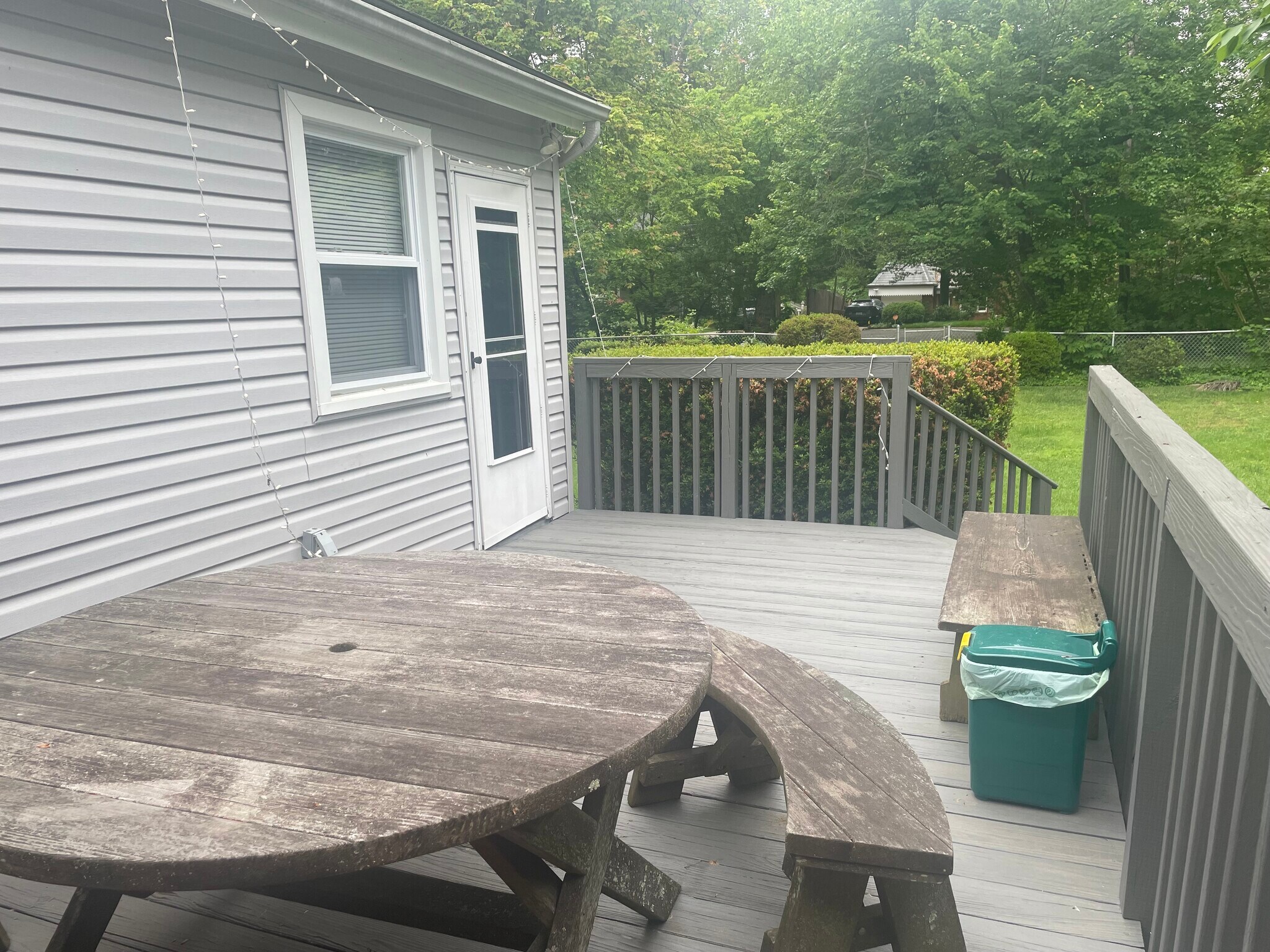 Deck is accessed from family room addition. - 9707 Bristol Ave