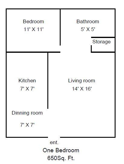Floorplan - Vaca Villa Apts