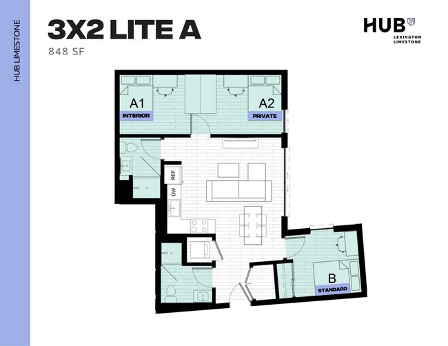3x2 Lite A - Hub Limestone