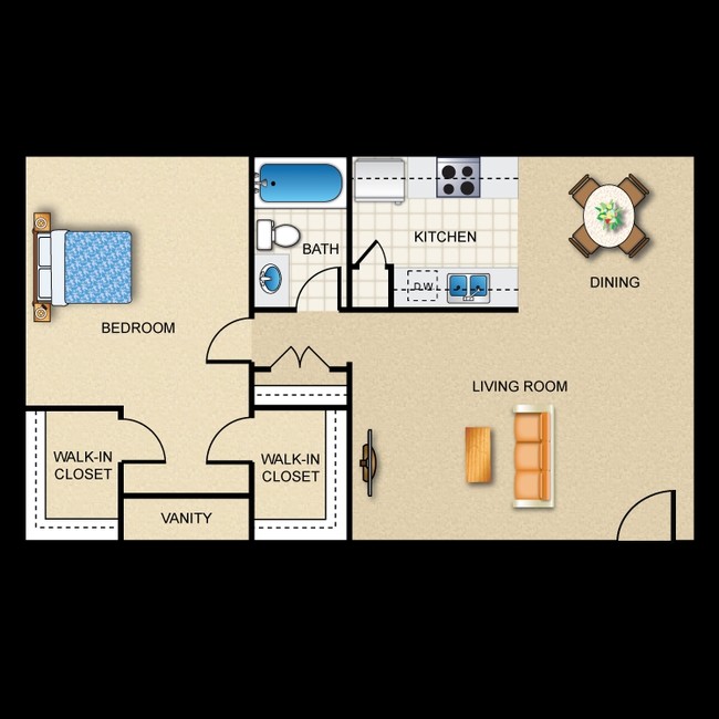 PLAN C - Five Coves Apartment Homes