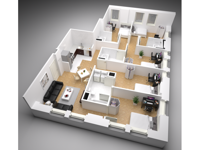 E1 Floorplan - The Printing House