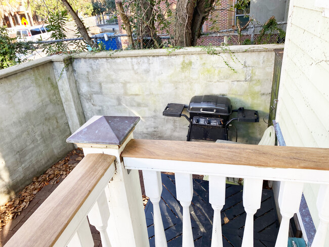 Private Courtyard with Entrance from Kitchen/Living Room - 206 Calhoun St