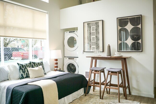 Building Photo - App Fee Special: Sleek & Modern Studio w/Condo-Grade Finishes + Patio!