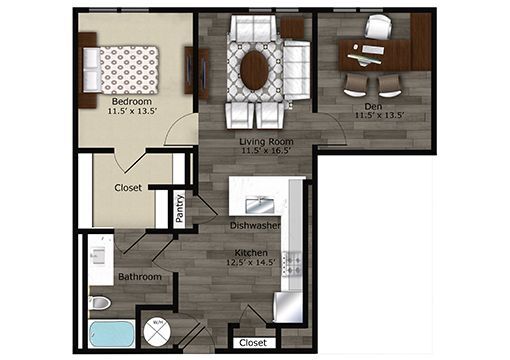 Floorplan - Edge on Four Apartments