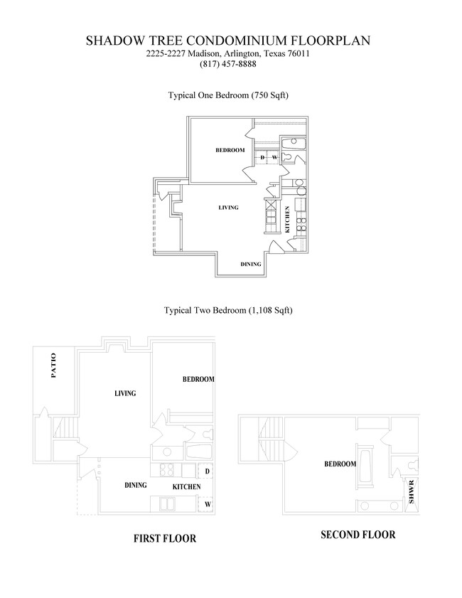 Unit floor plan - 2227 Madison Dr