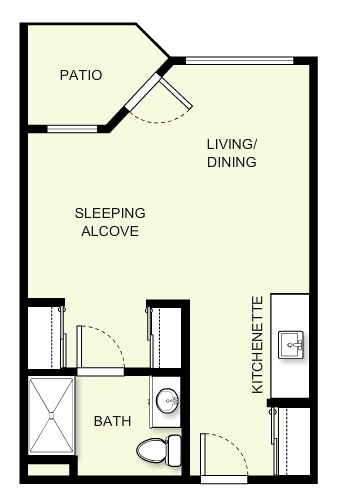 Studio - The Fairmont Independent Senior Living