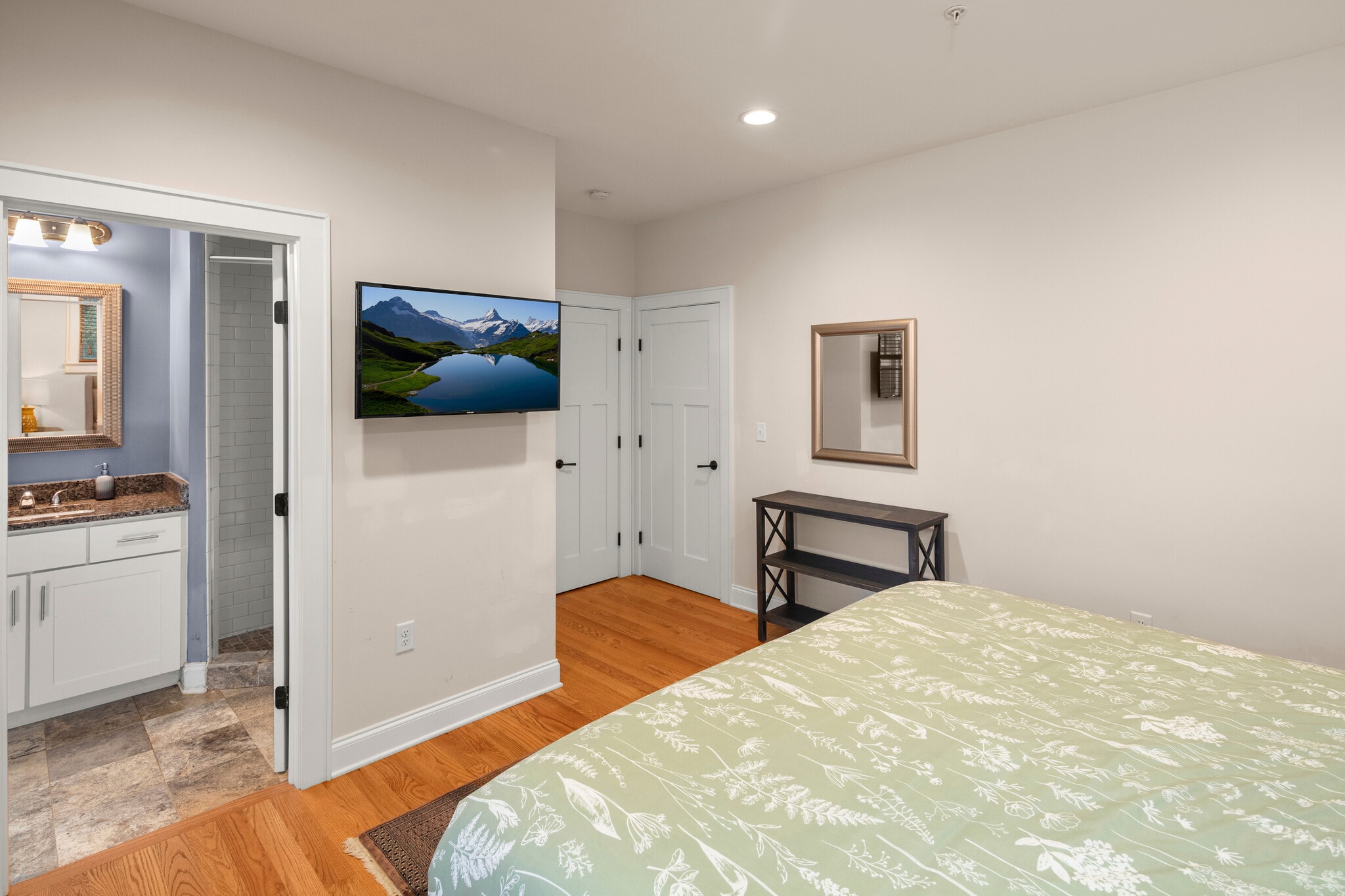 Primary Bedroom W Smart TV - 279 E Chestnut St