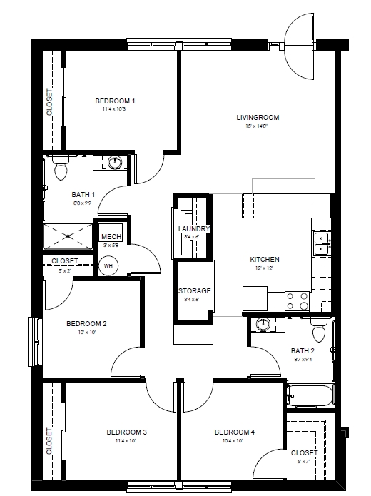 Floorplan - West Heights Townhomes